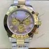 Reloj para Hombre Rolex Daytona Serie 40mm Multifuncional Cronógrafo Incrustado de Diamantes Mecánico Totalmente Automático Aliexpress