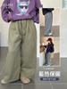 Pantalones de Niña Yojia Otoño e Invierno 2025 Nuevos Holgados Casuales para Niña Pequeña Pantalones Largos Forro Polar Engrosado Ropa de Invierno para Niños