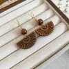 Pendientes Geométricos de Plata con Aguja de Plata Color Café Transfronterizos Europeos y Americanos, Pendientes de Botón de Lujo Ligero de Gama Alta, Pendientes Femeninos con Sentido de Diseño, Nicho