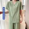 Nova Escova de Lavar Roupa à Mão Doutor de Roupas de Trabalho Anti-Salpicos Roupas Cirúrgicas Em Estoque Atacado Decote V Fabricante de Origem