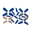 Parches para Manicura de Ballet de Longitud Media, Parches de Uñas Postizas Florales de Moda, Uñas Azules Portátiles para Manicura al por Mayor
