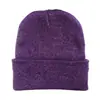 Chapéu Pós-Parto Estilo Coreano, Cor Sólida, Estilo Europeu e Americano, Gorro de Tricô Quente para Outono e Inverno, À Prova de Frio, À Prova de Vento, Gorro com Barra Personalizado, Atacado