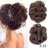 Peluca para Mujer Pinza de Agarre Anillo para el Cabello Paquete de Cabello Moño Bola Disco Flor Cabello Corto Rizado Pinza de Agarre Flor Capullo Esponjoso Anillo Grande para el Cabello