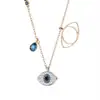Ojos Azules Turcos Lágrimas Clavícula Cuello Collar Colgante Diseño de Celebridad de Internet Ojo del Diablo