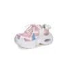 Zapatos de Padre con Suela Gruesa para Mujer, que Aumentan la Altura, Nuevo Modelo Otoño 2025, Transpirables, Estilo Popular, Tenis de Malla Versátiles