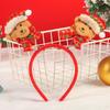 Nuevas decoraciones navideñas, diadema navideña, diadema de Papá Noel, suministros para arreglos de ambientes festivos navideños
