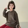 Tutu Elefantito Ropa Infantil Tops para Niñas 2026 Nuevo Otoño e Invierno Infantil Camiseta Suave Versátil Camiseta Térmica Base Cálida