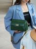 Bolsa de Ombro Feminina em Couro Bovino de Primeira Camada Tanning Vegetal, Quadrada Fashionável para Motocicleta, Prática, Grande Capacidade, Multi-Compartimentos