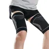 Aquecedores de coxa de tricô, protetores de perna, equipamento esportivo resistente ao frio, proteção contra distensão muscular, aquecedores de coxa para fitness