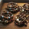 Joyería Retro de Granos de Café Literarios, Pulseras de Cuentas Nuevas e Interesantes, Pulseras para Niñas, Amigas, Parejas, Pulseras Trenzadas