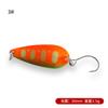 Cuchara de Pesca con Lentejuelas de Cobre Puro de Colores 3.5g Anzuelo Simple Cebo Artificial para Arroyos de Agua Dulce, Adecuado para Pesca Micro con Material de Cobre