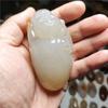 Fábrica de Jade Venta al por Mayor Calcedonia Tallada a Mano Mango Ágata Jade Baicai Vida Mango Ruyi Suministro en Vivo