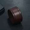 Venta Directa del Fabricante Punk Pulseras de Cuero Retro Europeas y Americanas Joyería Punk Creativa Simple de Cuero Genuino Suministro Transfronterizo