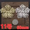 Hierro flor de cuatro pétalos flor de cinco pétalos flor de seis pétalos flor de diez pétalos flor de ciruelo redonda flor de cerezo copo de nieve de diamante pieza de flor diy