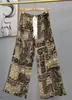 Pantalones de pijama de algodón para mujer, verano, finos, estampados, casuales, de pierna ancha, pueden usar mujeres embarazadas, comercio exterior, pantalones de talla grande