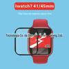Adequado para iWatch 8 41mm película temperada cola completa UV iWatch7 45mm película de vidro 38/40/42/44