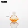 Botella de Aromaterapia de Vidrio de Colores para Coche con Cordón, Tapa de Madera, Botella de Relleno de Perfume, Colgante de Fragancia para Coche, Botella Vacía de Aceites Esenciales