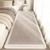 Tapete de Cabeceira para Quarto Estilo Luxo Leve de Alta Qualidade, Tapete de Pé Espessado Anti-Derrapante de Faux Cashmere, Almofada para Sacada de Janela, Dropshipping da Amazon