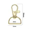Hebilla Rotatoria de 7 Colores para Correa de Perro Ancho Interior 20mm Hebilla Boca de Pez Aleación de Zinc Hebilla para Correa de Cinta Accesorios para Juguetes Teléfono Móvil