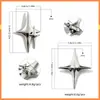 Hebilla de Metal con Forma de Estrella Cruzada Accesorios de Joyería para Zapatos Hebilla de Metal Colorida Decoración de Estrella de la Suerte Hebilla de Zapato para Zapatos de Mujer