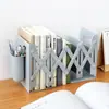 Soporte Retráctil para Libros Estantería Creativa para Estudiantes Pinza para Libros Mesa Simple Plegable Almacenamiento Extensible Soporte Trasero para Libro