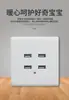 Panel Tipo 86 abierto y oculto de dos y cuatro orificios enchufe de carga USB 220V bajo voltaje 36V a 5V enchufe USB