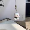 Nuevo llavero de resina con diseño de gatito de dibujos animados para teléfono móvil, bonito colgante para bolso de estudiante, regalo para pareja y novia.