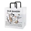 Caja de Empaque para Pan Croissant Alcalino Famoso en Internet, Caja de Empaque para Hornear Pastelería Croissant, Bolsa de Empaque para Llevar con Logo