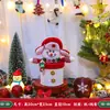 Decoração de Natal Sacola de Presente de Véspera de Natal Sacola de Doces de Natal Sacola de Presente Velhinho Fofo Sacola de Maçã Sacola Tote Infantil