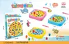 Interação pais e filhos brinquedo de pescaria magnética infantil com prato giratório elétrico para crianças conjunto de brinquedos