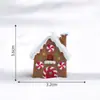 Nuevo producto transfronterizo: Paisaje navideño en miniatura, decoraciones DIY de Papá Noel y muñeco de nieve, adornos colgantes de bola de cristal, figuritas navideñas pequeñas