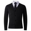 2025 Exportación Transfronteriza Nuevo Invierno para Hombre Cárdigan de Punto con Cuello en V Superior Casual Engrosado Camisa Base Cálida para Hombre