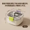 Caja de almacenamiento para refrigerador de acero inoxidable 304, lonchera portátil de grado alimenticio, caja cuadrada para frutas de picnic, caja de almacenamiento dividida