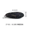 Vajilla de imitación de porcelana A5 negro dorado creativa plato para platos occidentales plato para bistec de melamina plato personalizado para frutas platos fríos postre
