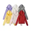 2522-25 Nuevo Estilo de Invierno Sudadera Cardigan Corte Delgado Top Adelgazante Chaqueta Tejido Estilo Europeo y Americano Con Capucha Forro de Polar