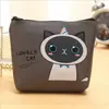 Cartera de Monedero con Cremallera de Cuero PU Estilo K de Dibujos Animados, Bolsita de Monedas para Mano Femenina con Gato de Dibujos Animados Lindo, Bolsa para Auriculares y Cosméticos