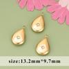Ventas Calientes Transfronterizas Acero Inoxidable Gota de Agua Corazón Asimétrico Ovalado DIY Colgante Aretes Collar DIY Colgante de Joyería
