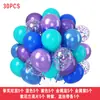 Conjunto de Balões Transfronteiriço 30 Peças Látex Fosco Glitter Metálico Balões Decorativos para Atmosfera de Foto de Ano Novo e Decoração de Cena