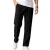 Pantalones de Chándal Rectos para Hombre con Jacquard a Cuadros 2026 Tejido de Punto Pesado Cordón Elástico Pierna Ancha Pantalones Casuales