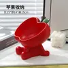Fofo Estilo Creme Caqui Ruyi Ornamentos de Armazenamento de Chaves de Entrada Decorações para Casa Sala de Estar Prato de Frutas