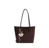 Bolsa Tote Tendência Retrô Estilo Coreano Bolsa Feminina de Alta Qualidade Simples Versátil Bolsa de Ombro Único Grande Capacidade Bolsa de Mão com Temperamento Bolsa Feminina