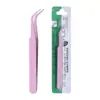 Pinzas de Acero Inoxidable de Colores de 10.5cm Pinzas para Pegatinas de Cinta Pinzas para Diario DIY Cabeza Recta Cabeza Curva Pinzas