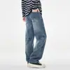 Nuevos Jeans Rectos Versátiles y Cómodos para Hombre Otoño 2026, Estilo Americano Moderno Retro Lavados Pantalones Casuales