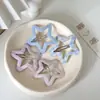 Lindo clip para el pelo BB de cuadros y estrellas estilo coreano dulce, clip BB cuadrado de lunares macaron para niños y niñas, accesorio versátil