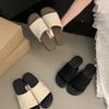Sandalias francesas sin cordones para mujer, ropa de verano, vacaciones, playa, informales, con punta abierta, planas y antideslizantes.
