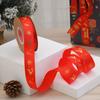 Cinta de poliéster navideña transfronteriza de lunares diy regalo hilo decorativo cinta cinturón embalaje caja de regalo cinta de impresión venta al por mayor