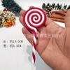 Presente de Natal Imitação Acrílico Basto de Doce Decoração de Natal Bastão Enfeite para Pendurar na Árvore de Natal Pirulito Pequeno Artesanato