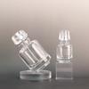 Ventas Directas de Fábrica de Botellas de Perfume de Lata de Gas de 25 ml 90 ml Tipo Pulsador Transparentes de Cierre a Presión de Vidrio para Sub-Embotellado al por Mayor