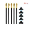 Bico atomizador ajustável de conexão rápida de 8 mm, bico de mangueira universal de formato fixo, ferramenta automática de rega de flores para jardim e varanda