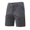 Novos shorts cargo casuais masculinos de verão europeus e americanos da Amazon, shorts masculinos de cor sólida da moda para exportação